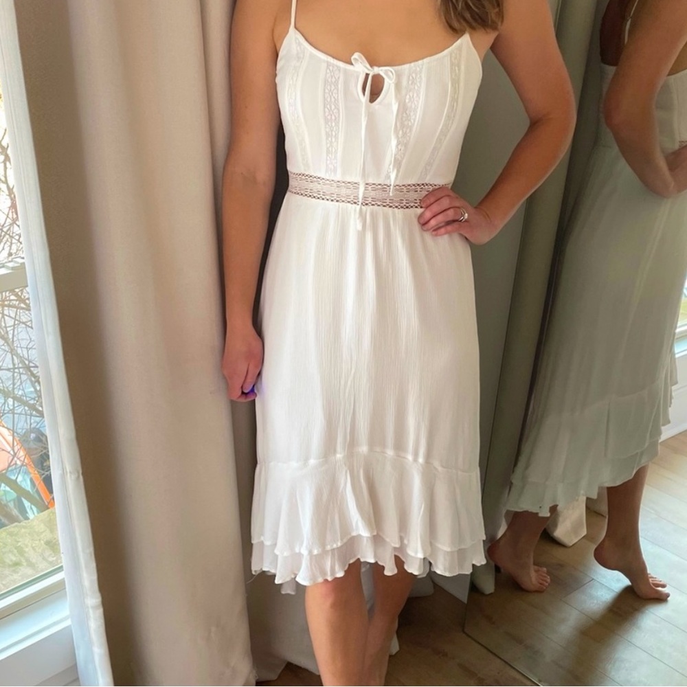Abercrombie White Midi Dress